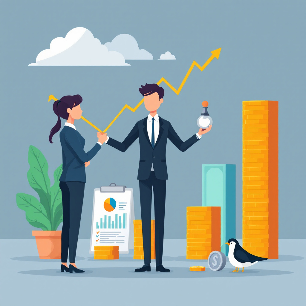 Cryptocurrency advies illustratie